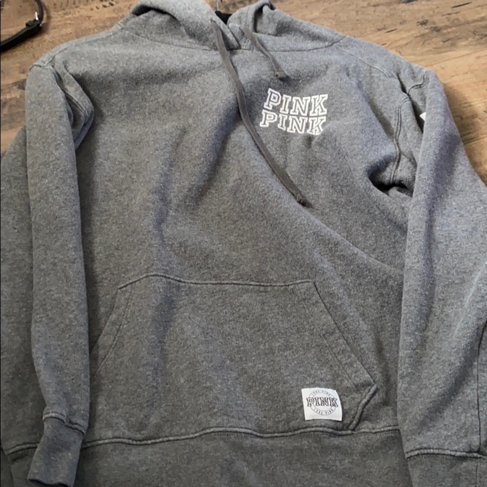 Grey Pink Hoodie